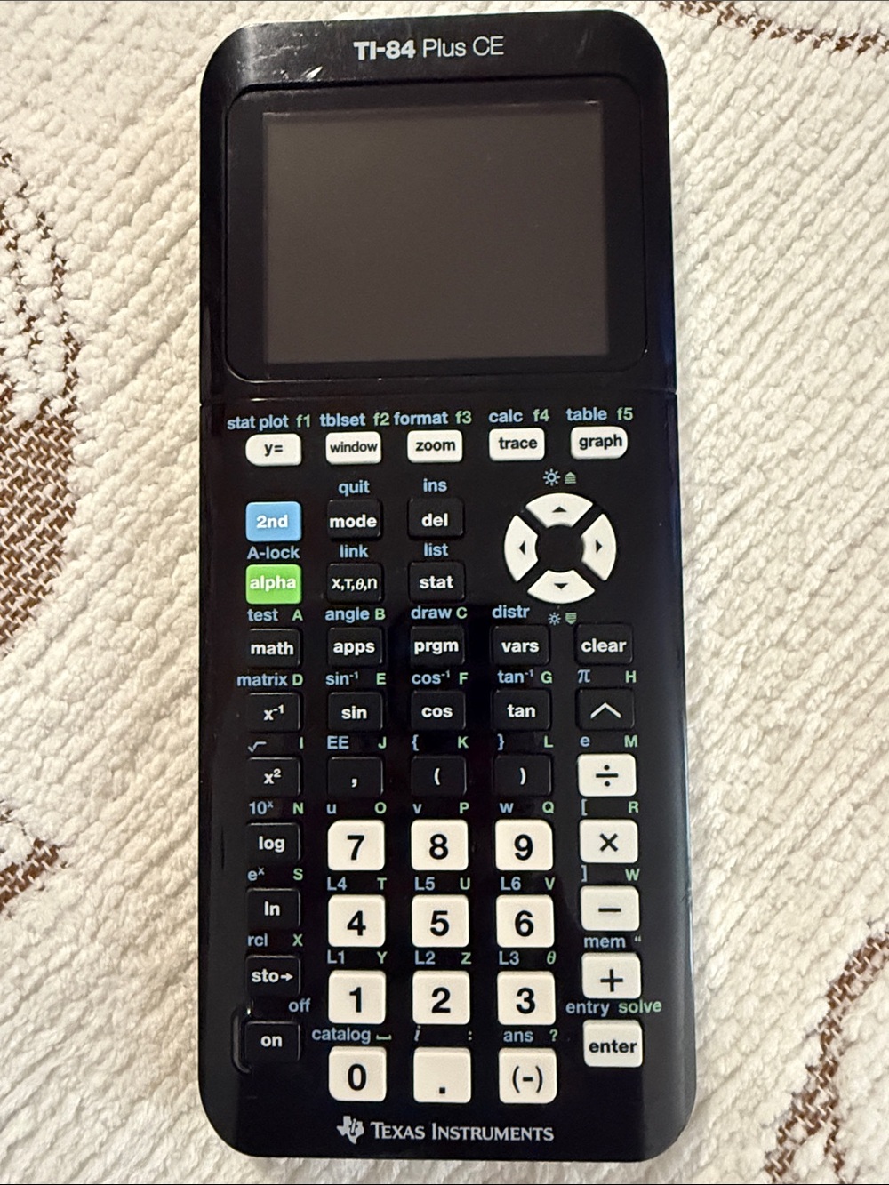 Texas Instruments TI-84 Plus CE Graphing Calculator - Black